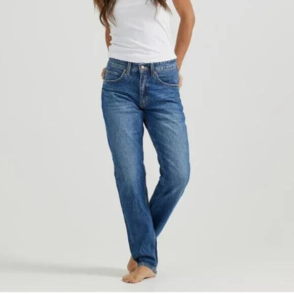 Lee Women's Slim Rider Jeans in Night Journey Blue Size 29 x 31 Retro Denim - Picture 9 of 15